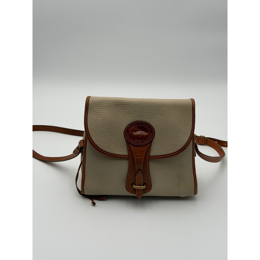 DOONEY & BOURKE Vintage Cavalry Trooper Crossbody Taupe All Weather Leather